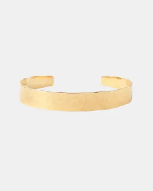 HAMMERED CUFF IN YELLOW GOLD