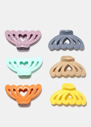 Heart Design Claw Clip