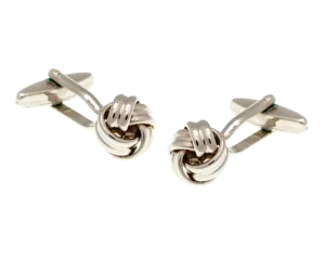 Intricate Woven Knot Cufflinks