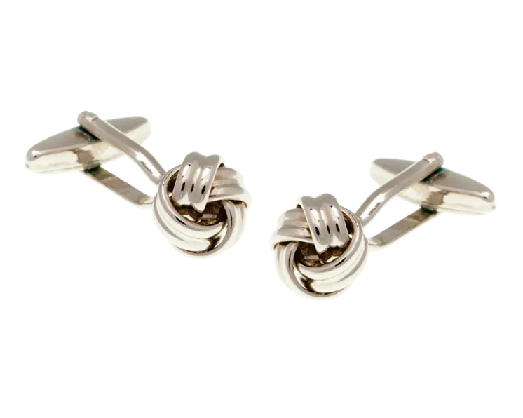 Intricate Woven Knot Cufflinks
