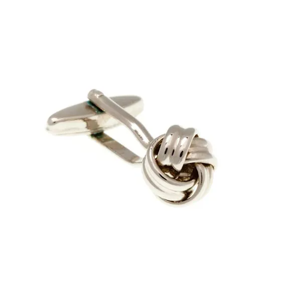 Intricate Woven Knot Cufflinks