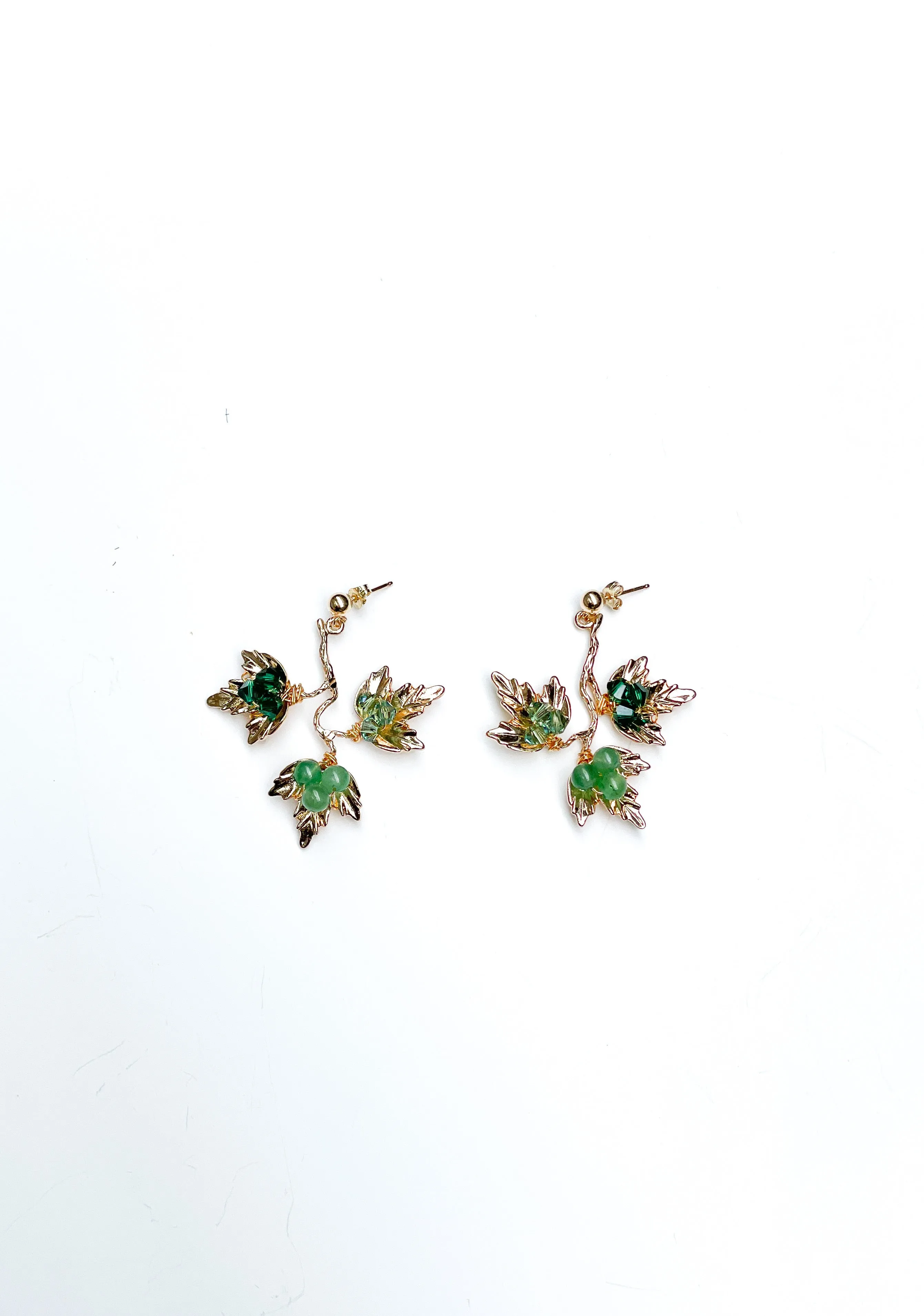 Ivy Emerald Earrings