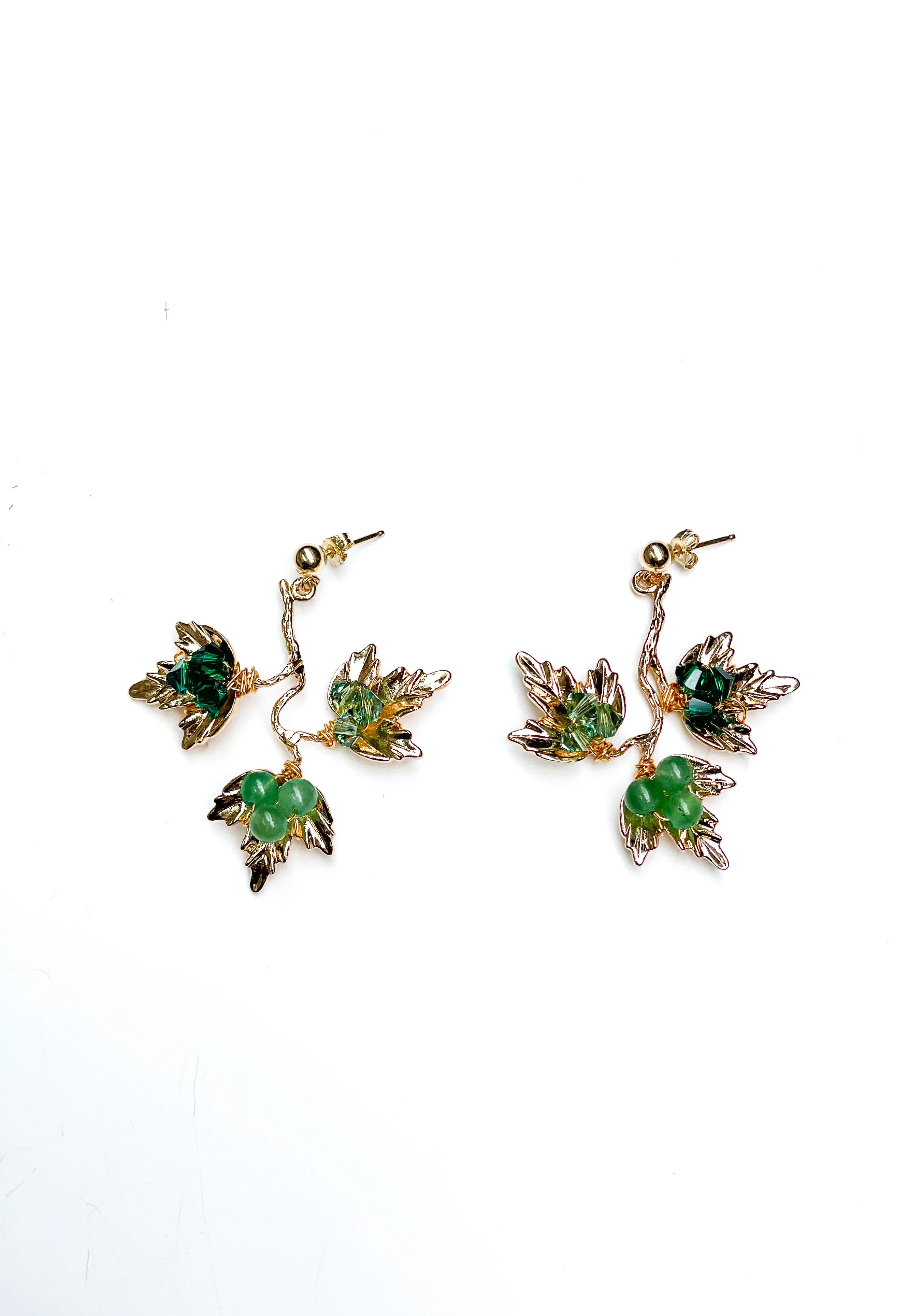 Ivy Emerald Earrings