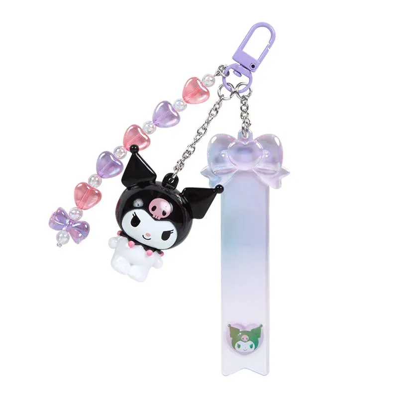 Japan Sanrio - Kuromi Custom Keychain (Clear and Plump 3D)