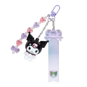 Japan Sanrio - Kuromi Custom Keychain (Clear and Plump 3D)