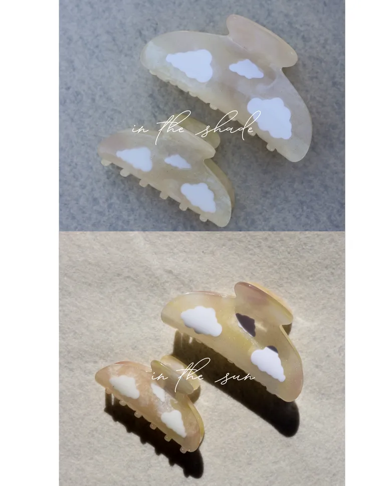 kaxi small cloud color changing claw clip