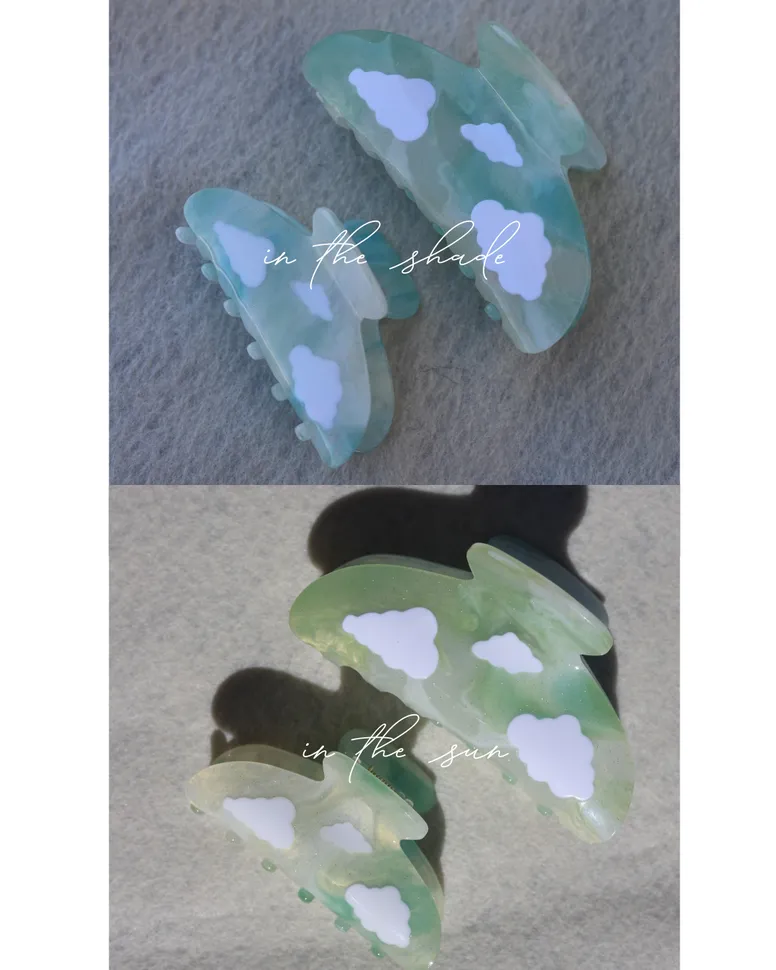 kaxi small cloud color changing claw clip