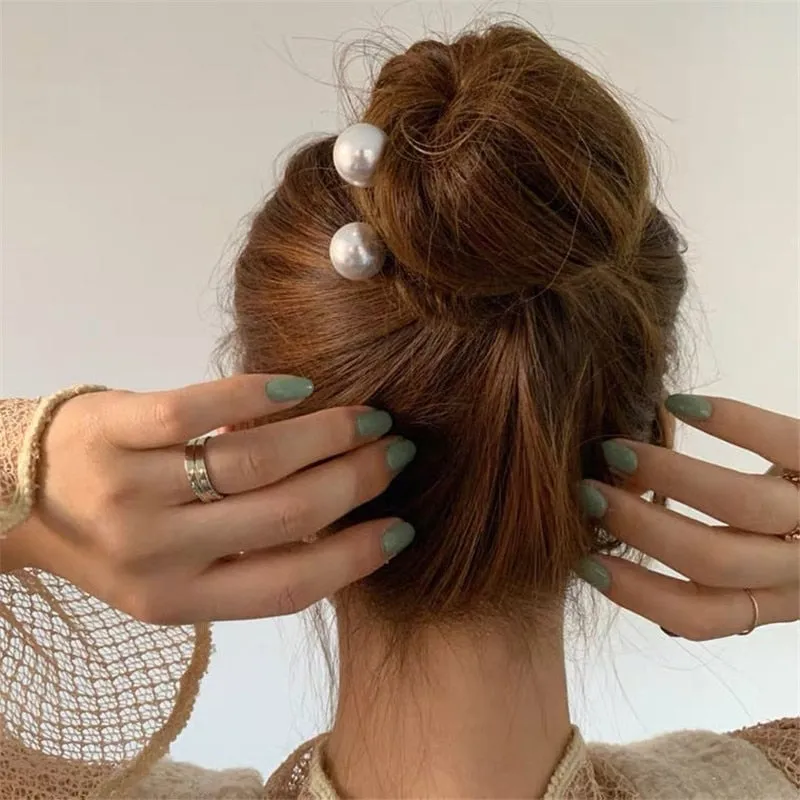 Korean Pearl U Hairpins
