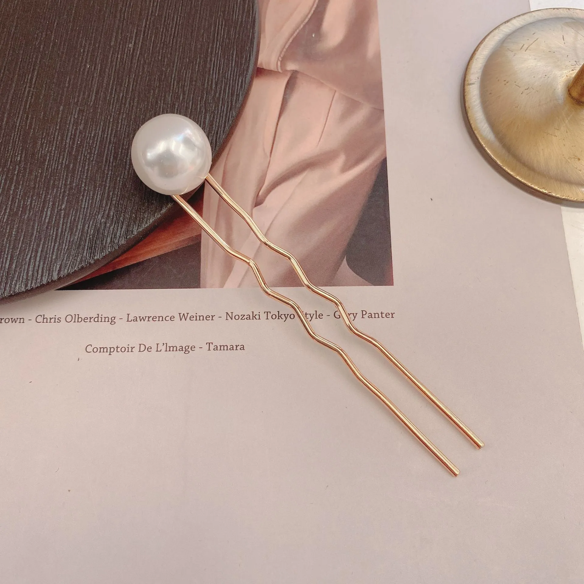 Korean Pearl U Hairpins