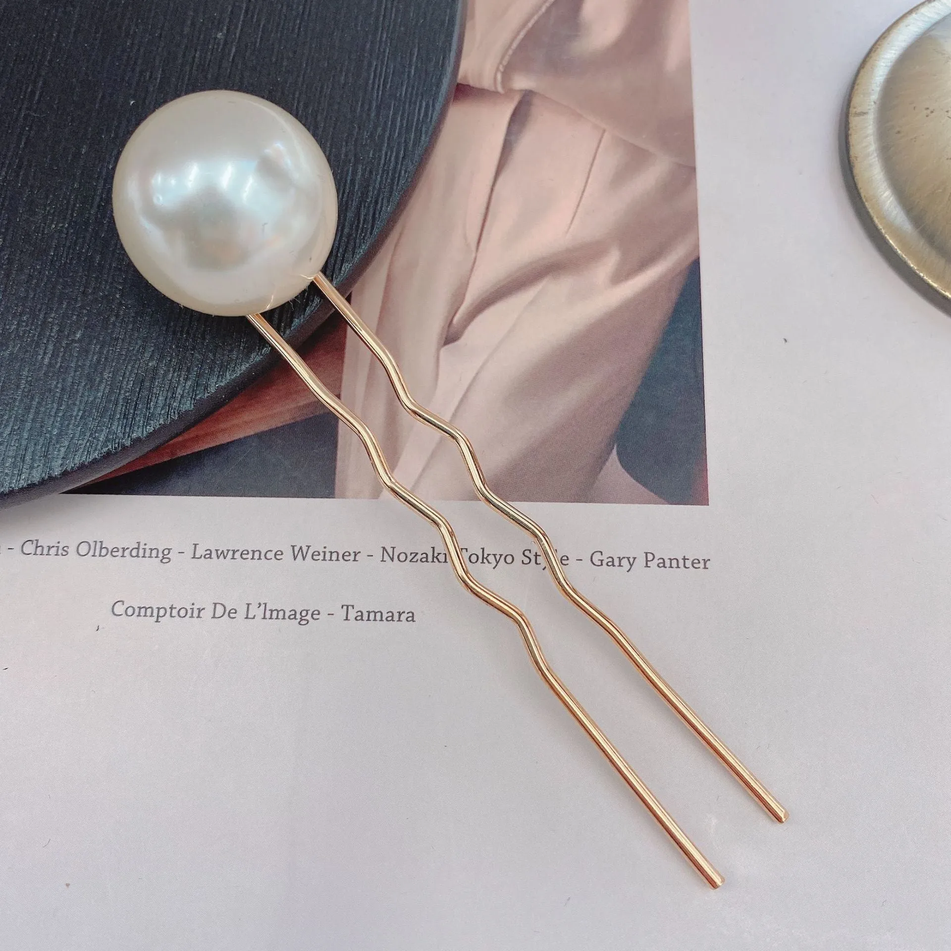 Korean Pearl U Hairpins