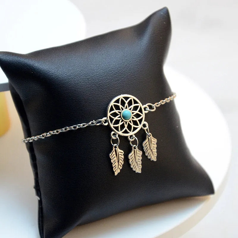Lady Dream Catcher Pendant Anklet