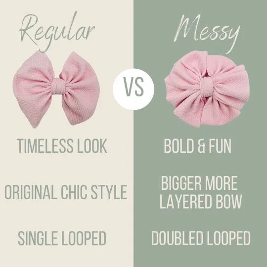 Leopard Velvet Messy Bow