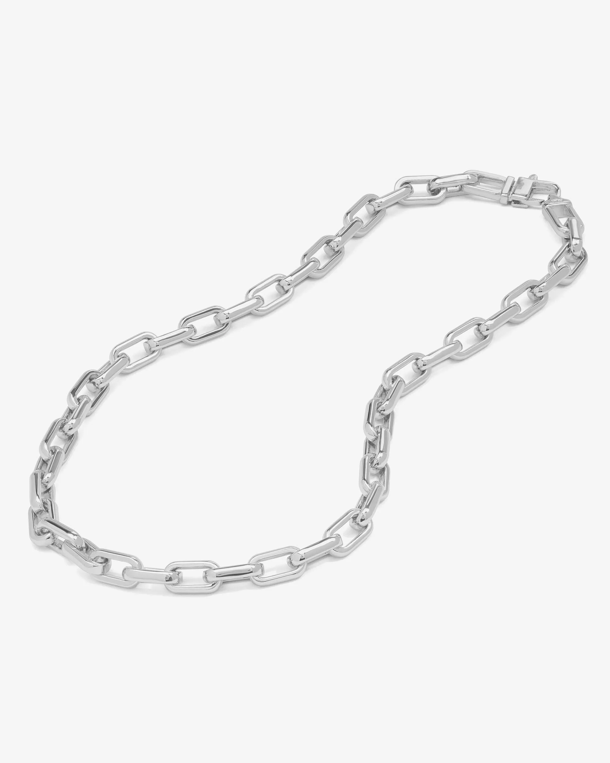 Lil Frankie Chain Necklace 16" - Silver