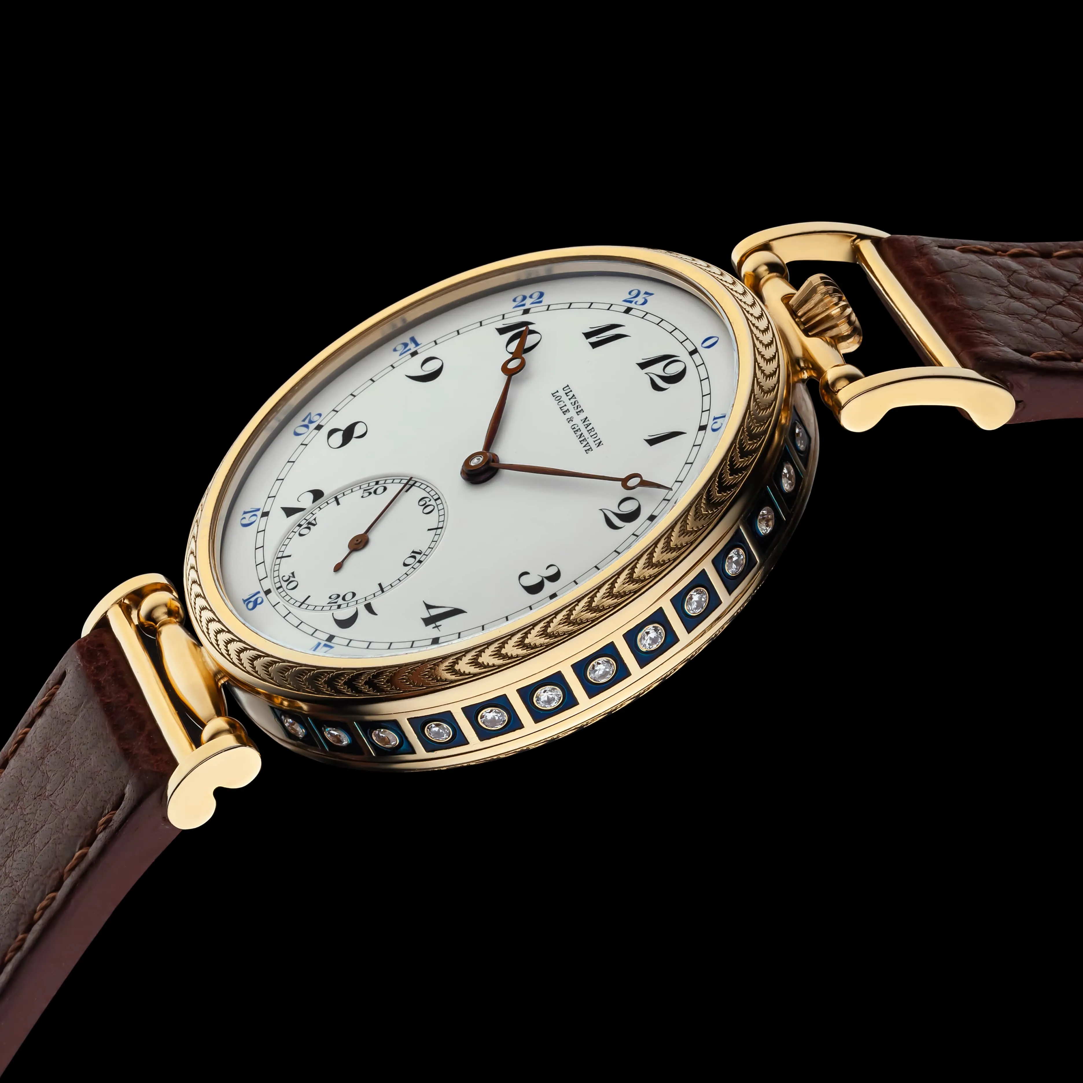 LUNA Men's Wristwatch fits Historic Swiss UN Mechanical Movement