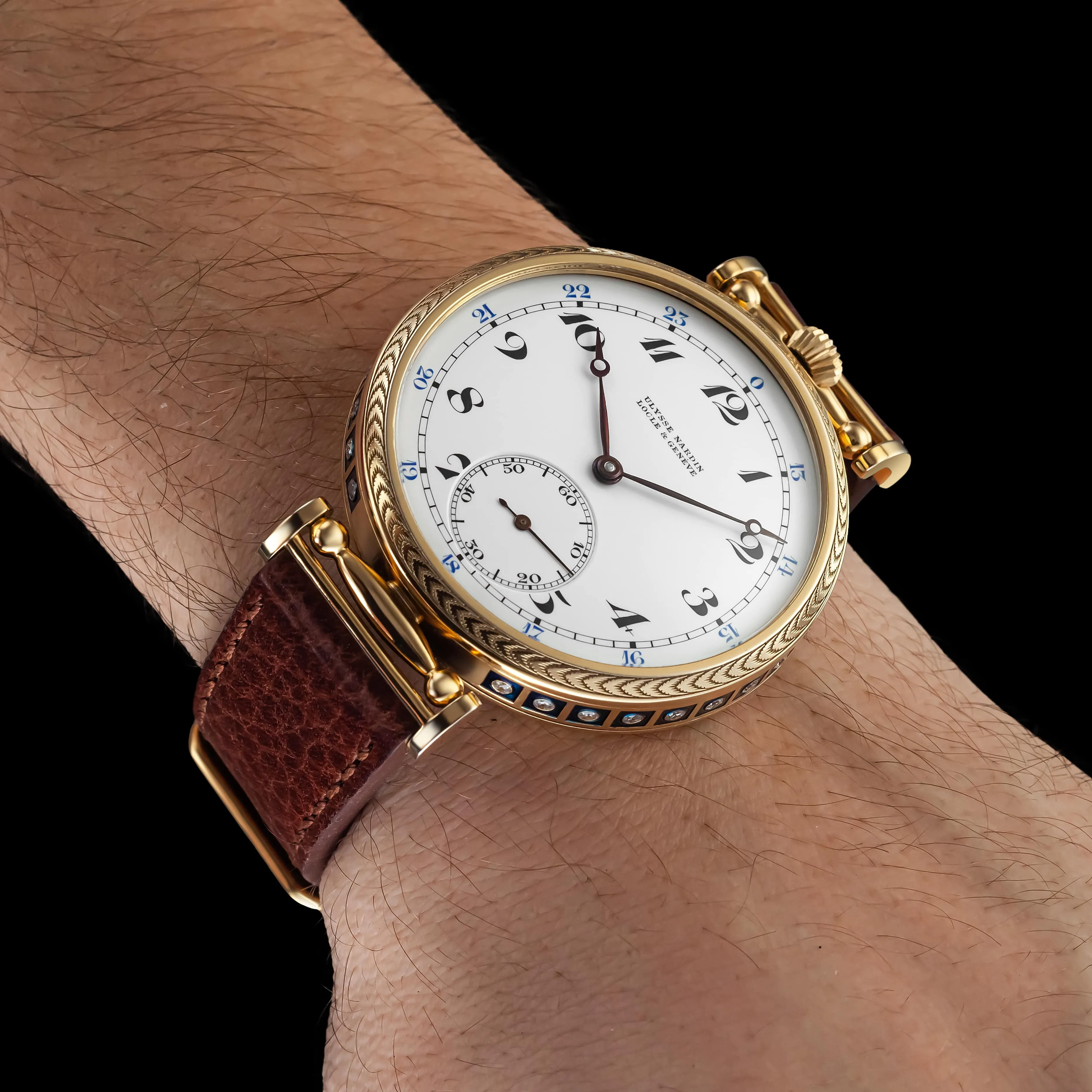 LUNA Men's Wristwatch fits Historic Swiss UN Mechanical Movement