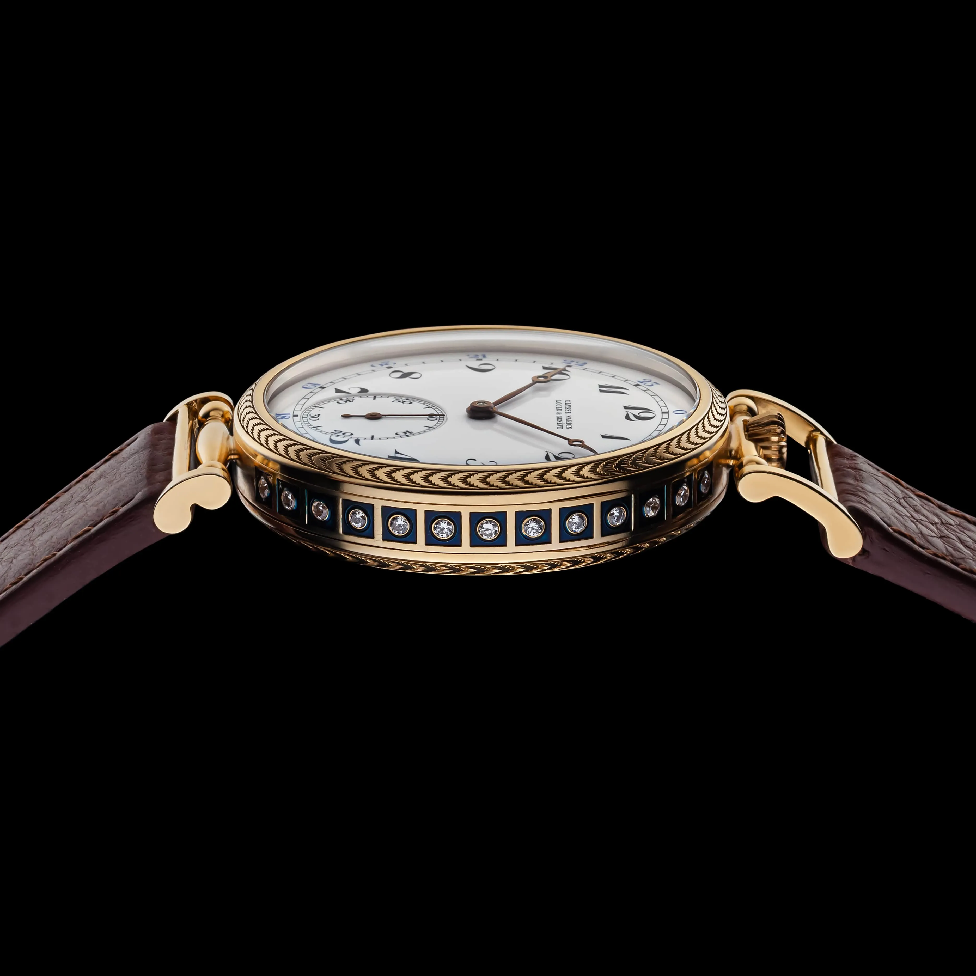 LUNA Men's Wristwatch fits Historic Swiss UN Mechanical Movement
