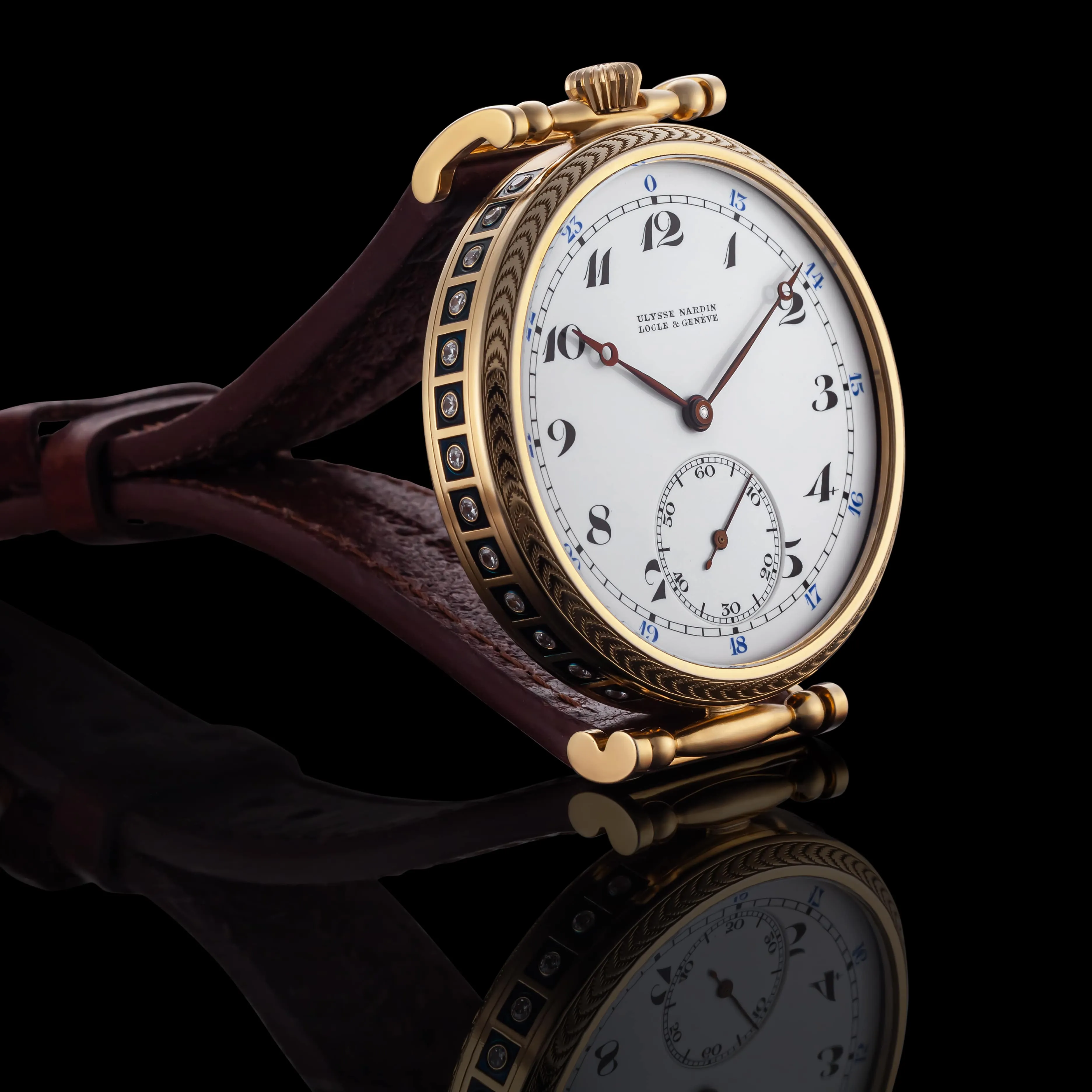 LUNA Men's Wristwatch fits Historic Swiss UN Mechanical Movement