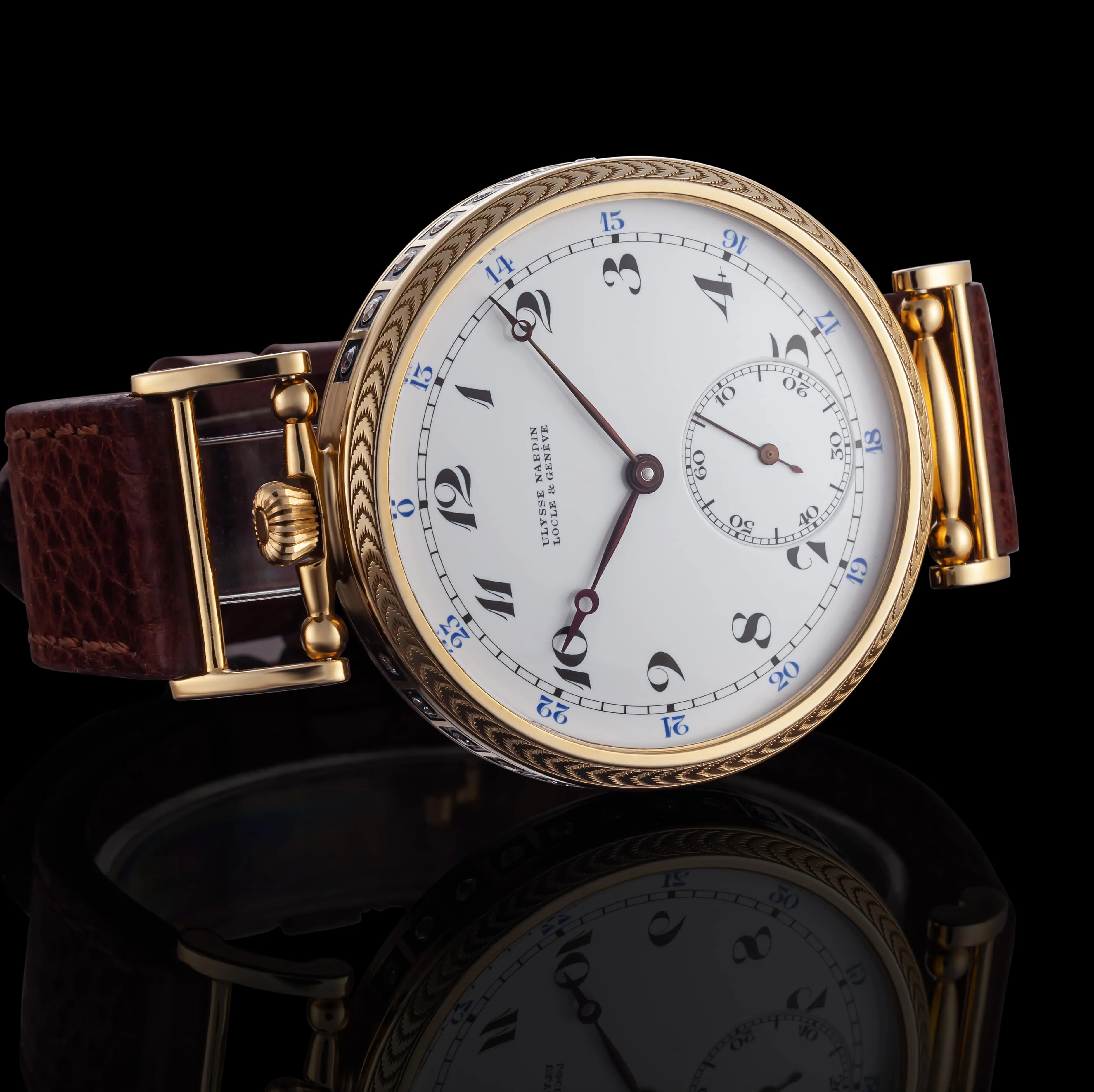 LUNA Men's Wristwatch fits Historic Swiss UN Mechanical Movement
