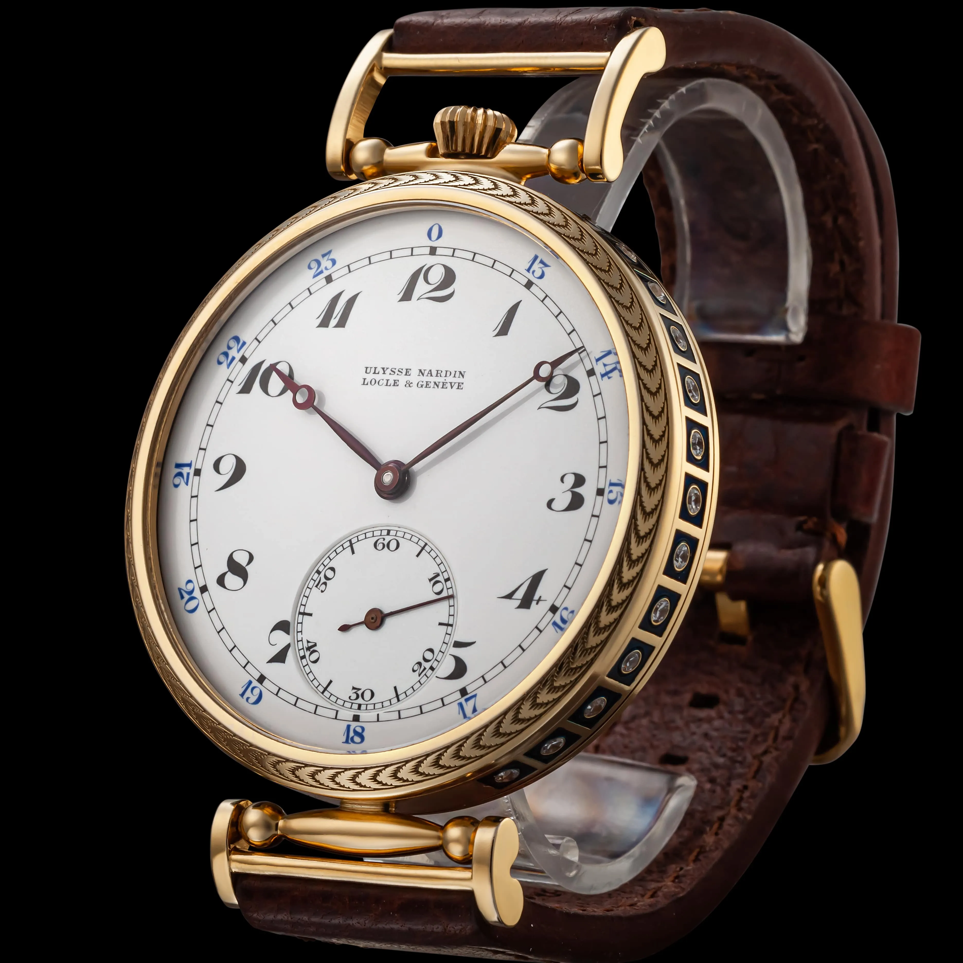 LUNA Men's Wristwatch fits Historic Swiss UN Mechanical Movement
