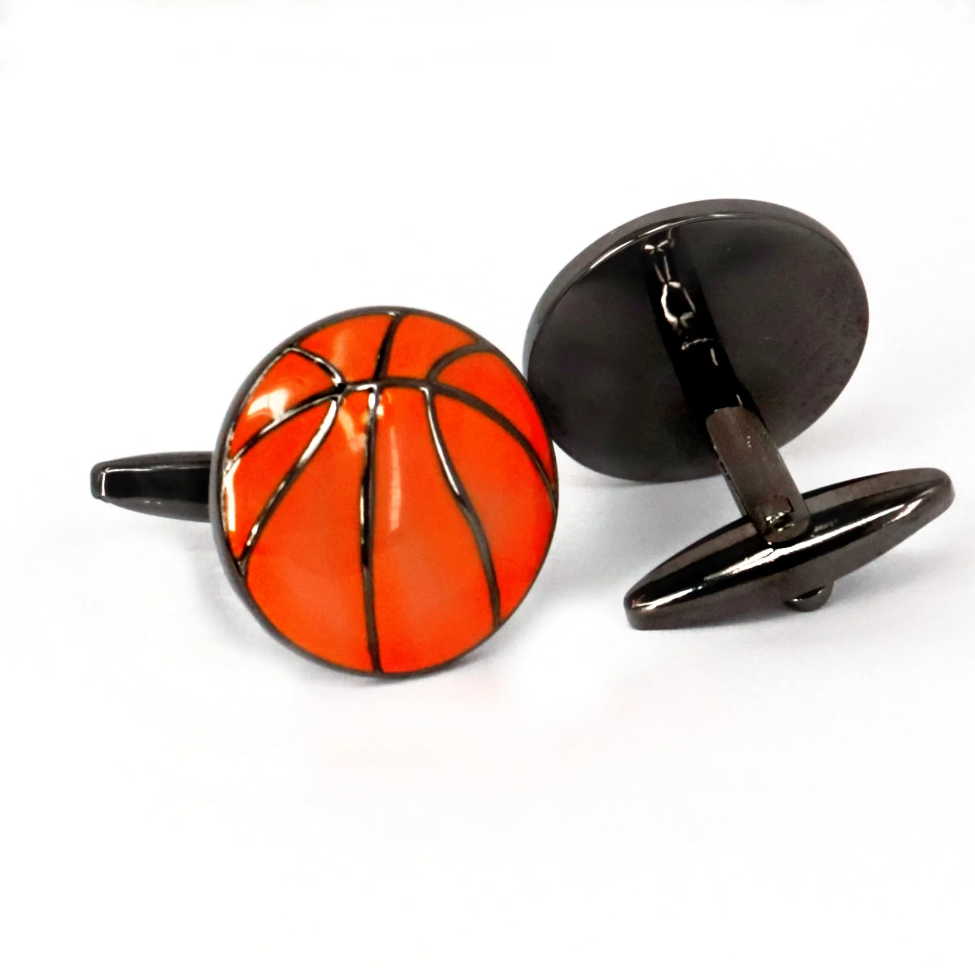 MarZthomson Basketball orange with gun metal Cufflinks (Online Exclusive)