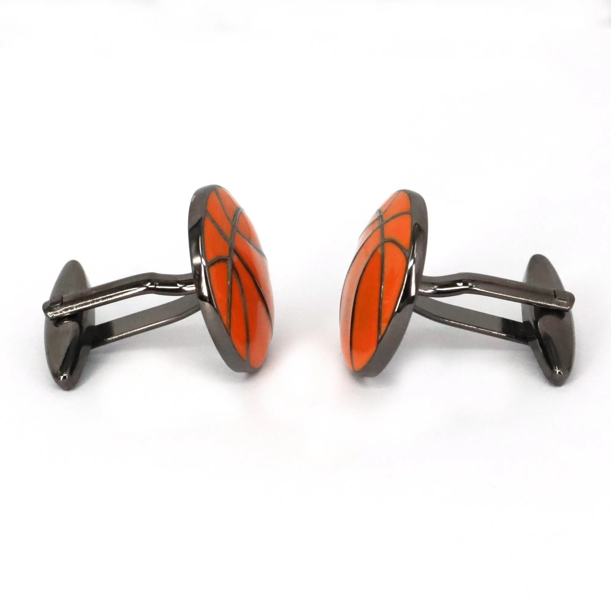 MarZthomson Basketball orange with gun metal Cufflinks (Online Exclusive)