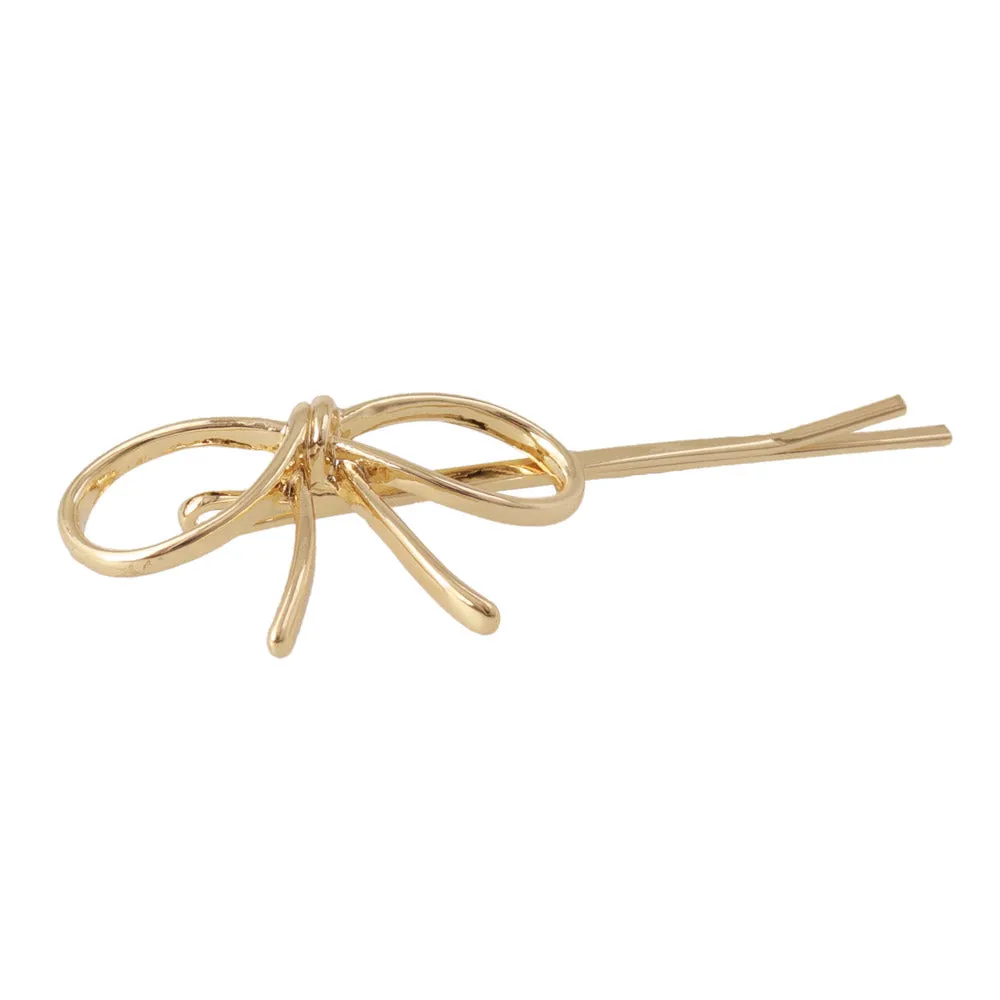 Metal Bow Hairpin Set