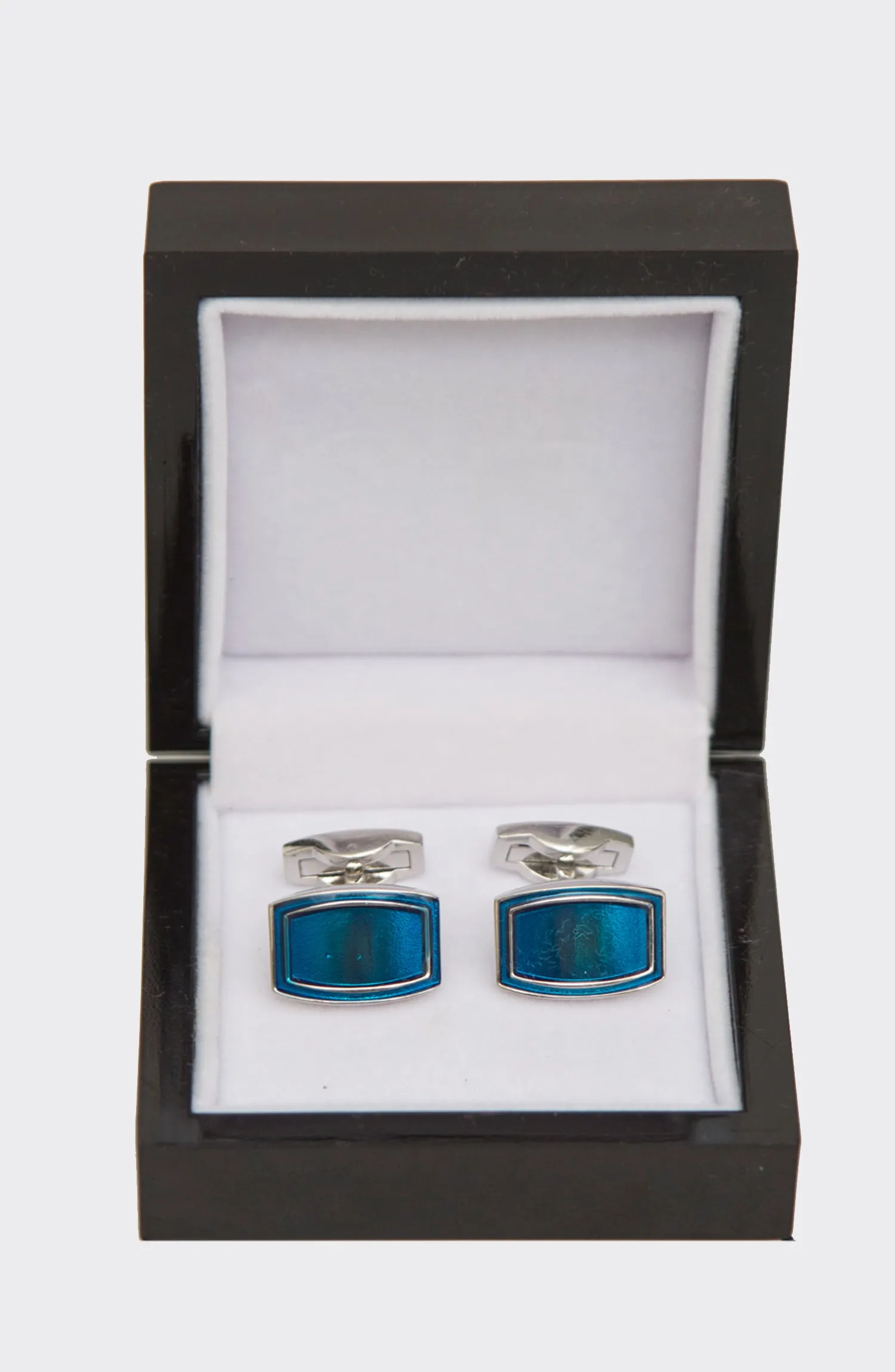 Metallic Blue Cufflinks