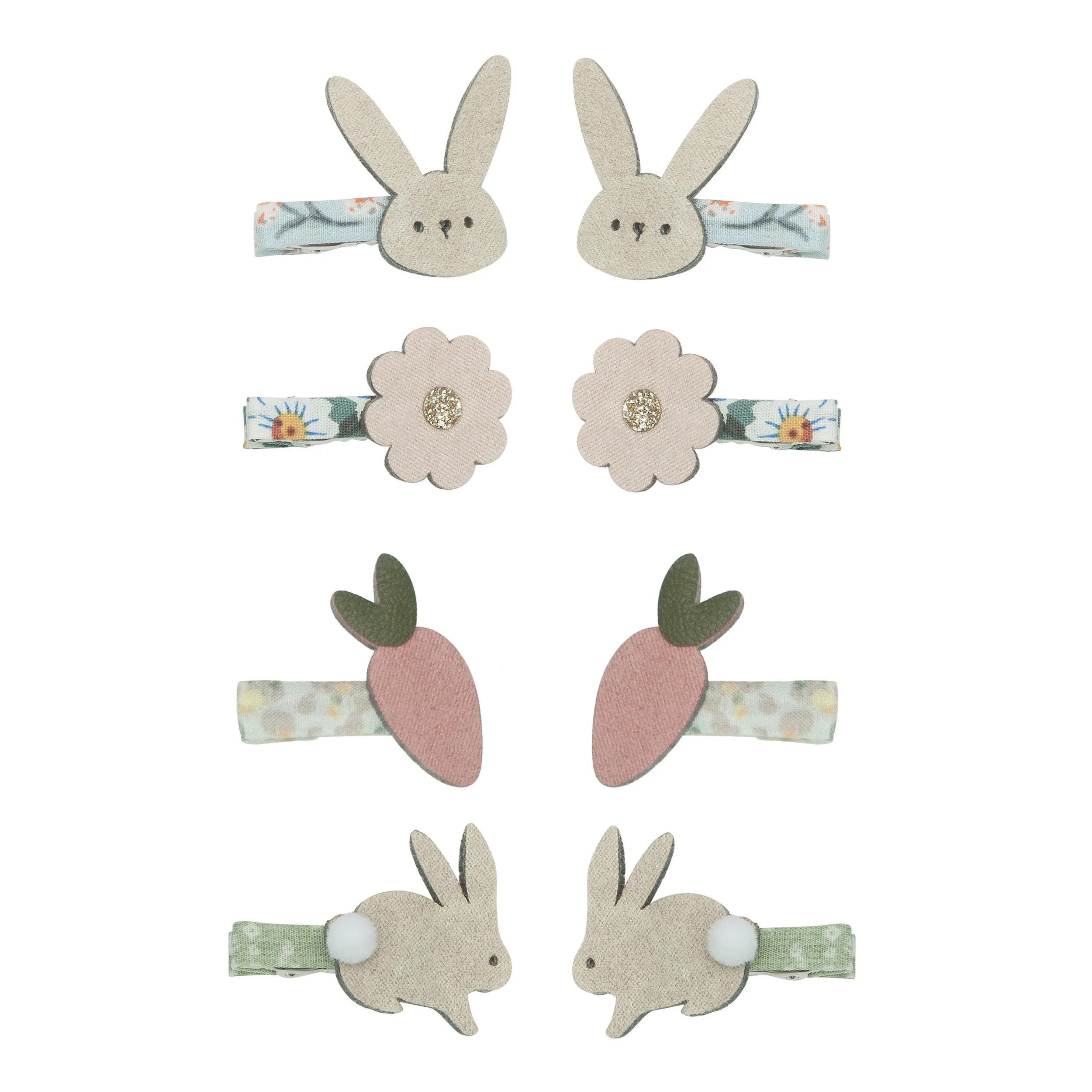 Mimi & Lula Set Hairpins | Easter Bunny & Flowers