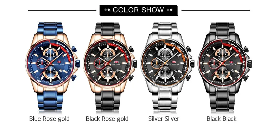 Mini Focus Chronograph Men's Fashionable Quartz Watch (Top Brand, Luxury Watches)