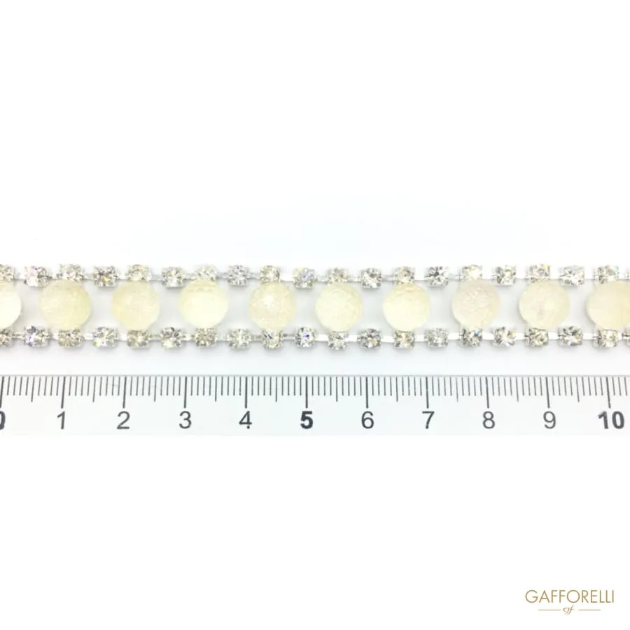 Multifaces Balls Chain with Rhinestones 1953 - Gafforelli Srl