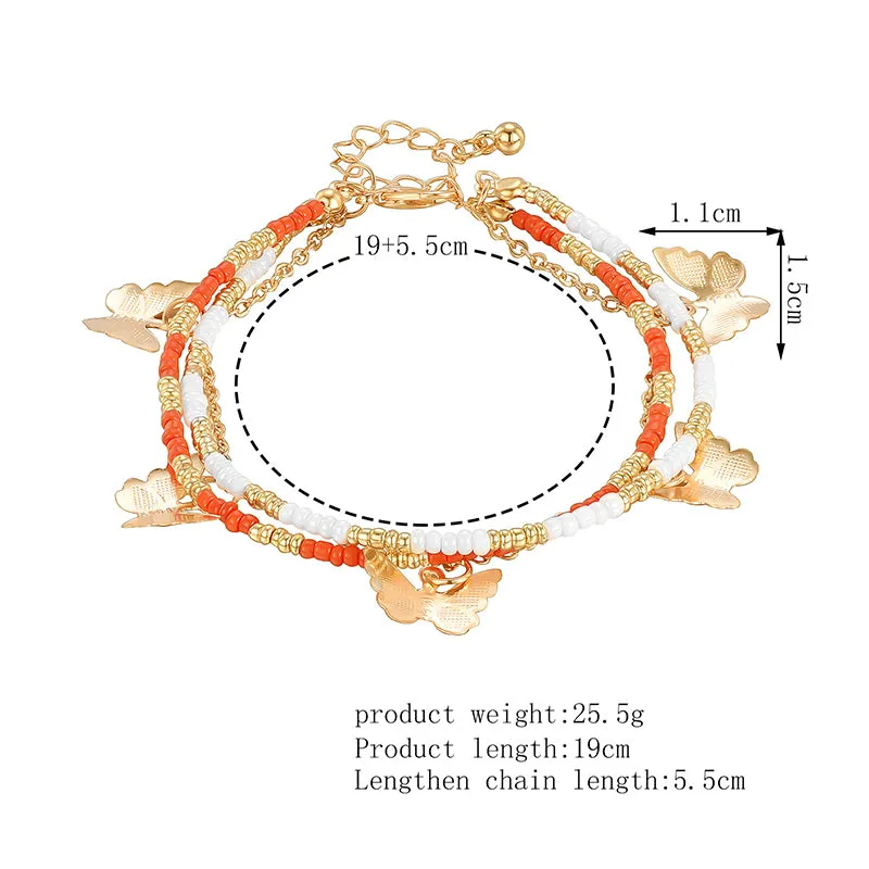 New European And American Cross-border Inlaid Fashion Anklet