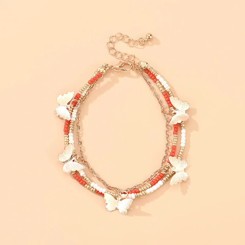 New European And American Cross-border Inlaid Fashion Anklet