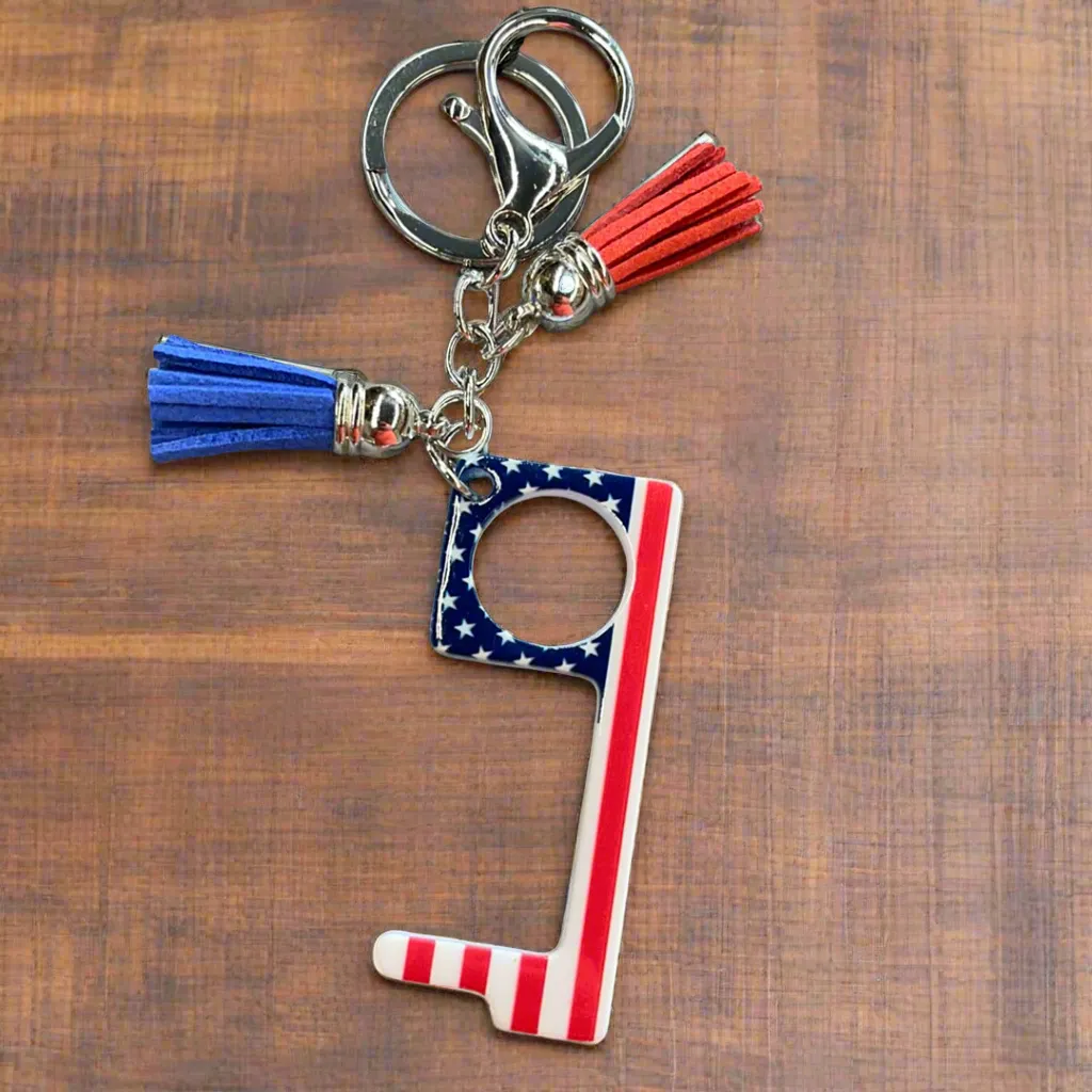 No Touch Stylus Tassel Keychain