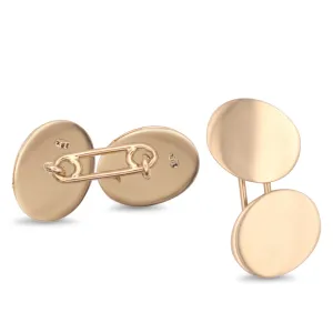 Oval Cufflinks - 18ct Yellow Gold