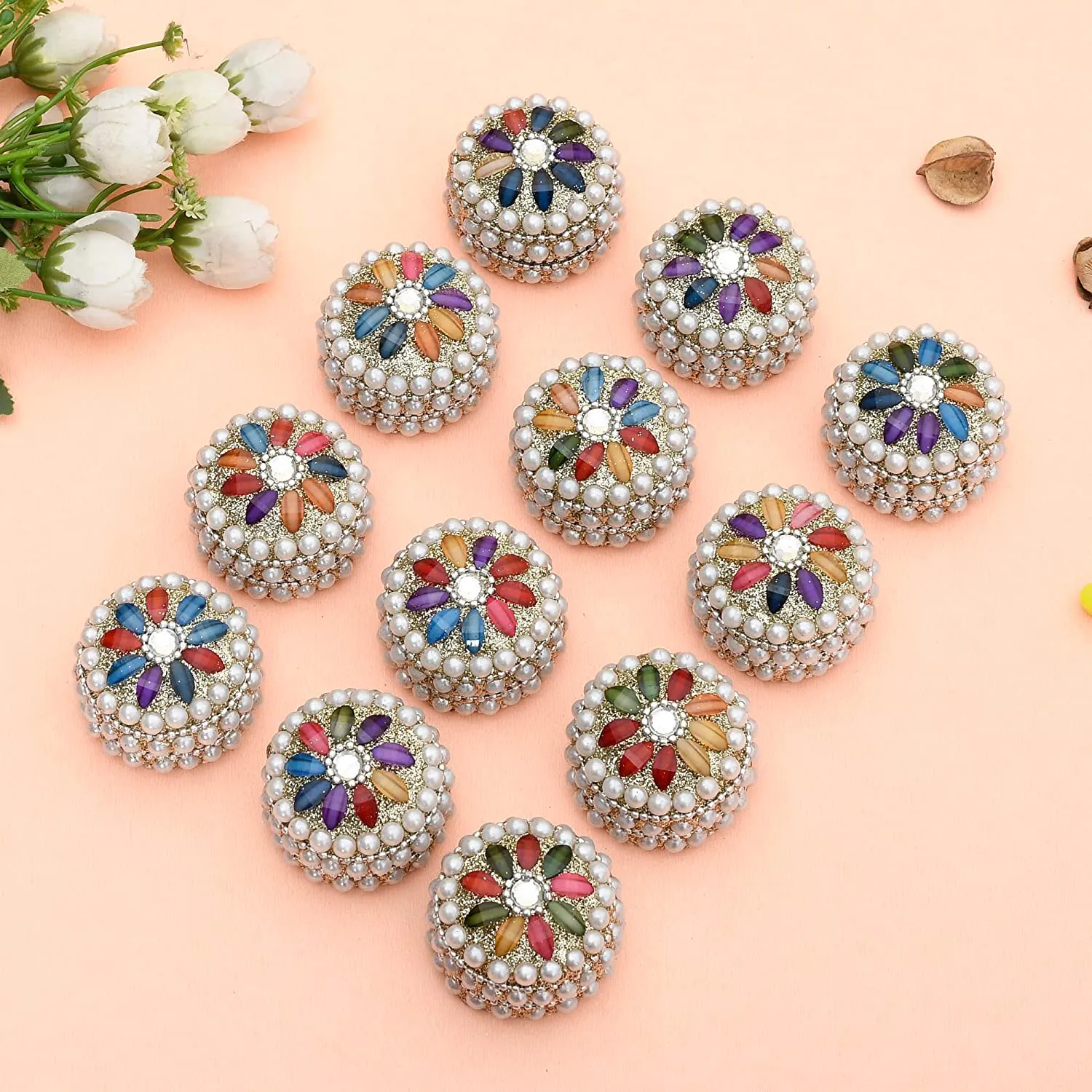 Pack of 12 - Aluminum Sindoor Daani, Kumkum Box Bharani Wedding Return Gifts