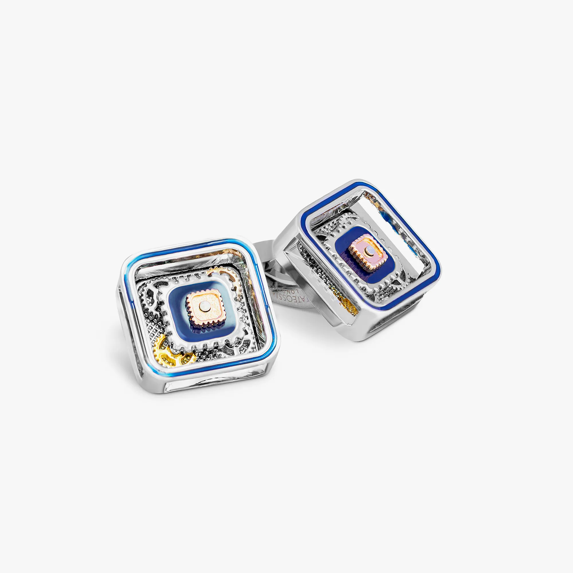 Palladium Plated Maxi Gear Cufflinks