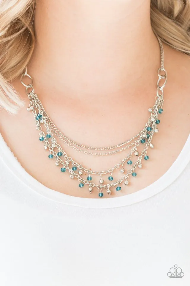 Paparazzi Necklace ~ Financially Fabulous - Blue