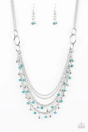 Paparazzi Necklace ~ Financially Fabulous - Blue