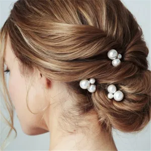 Pearl Bridal Hairpins Set
