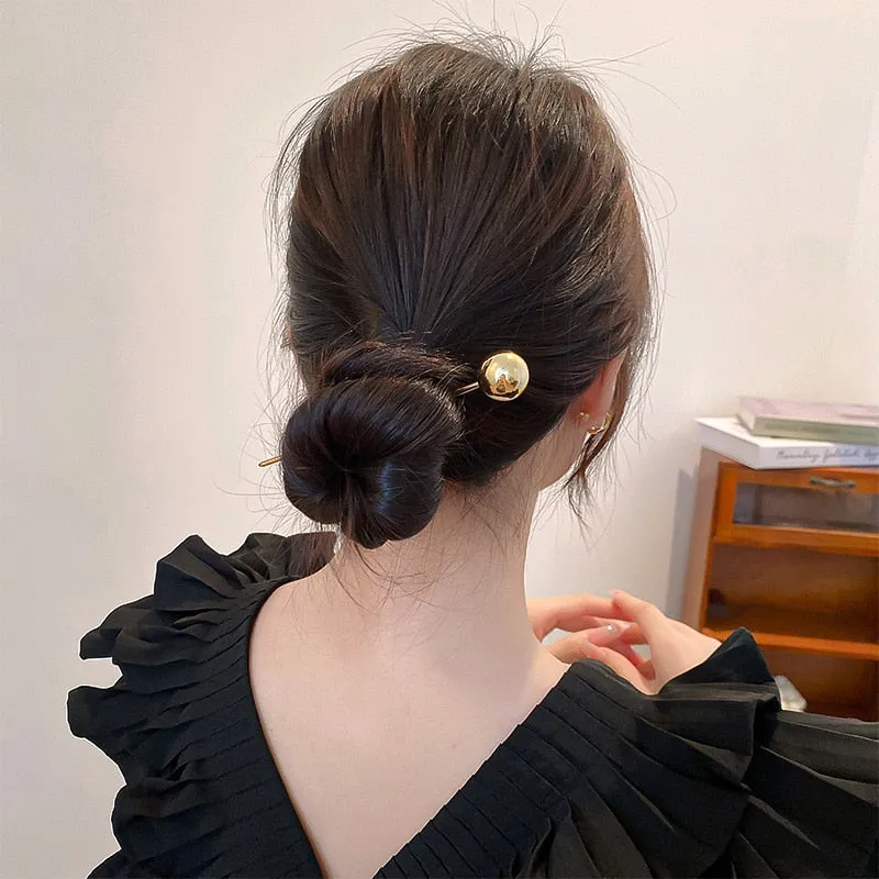 Pearl Hairpins & Barrette Set