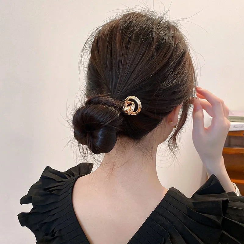 Pearl Hairpins & Barrette Set