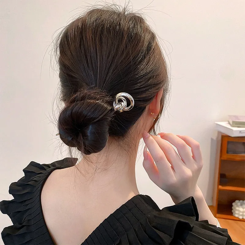 Pearl Hairpins & Barrette Set