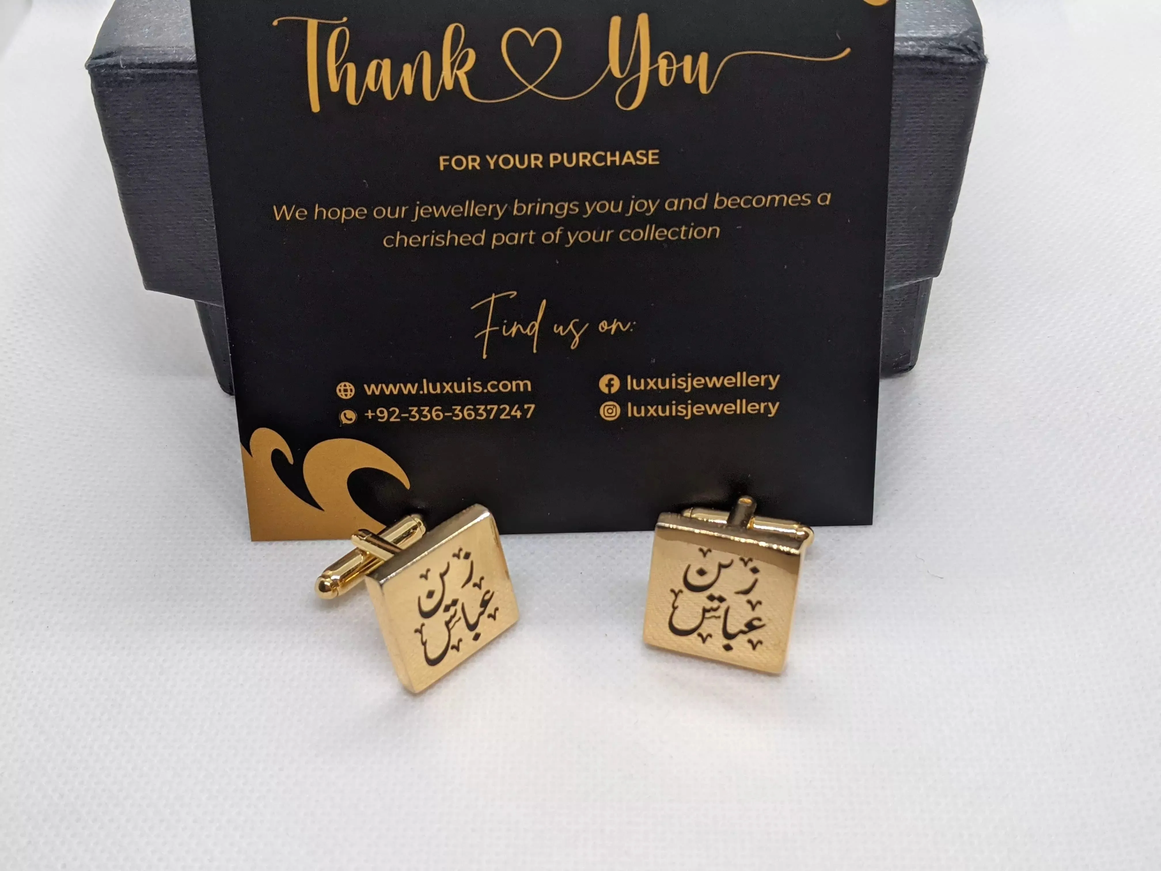 Personalized Arabic Cufflinks