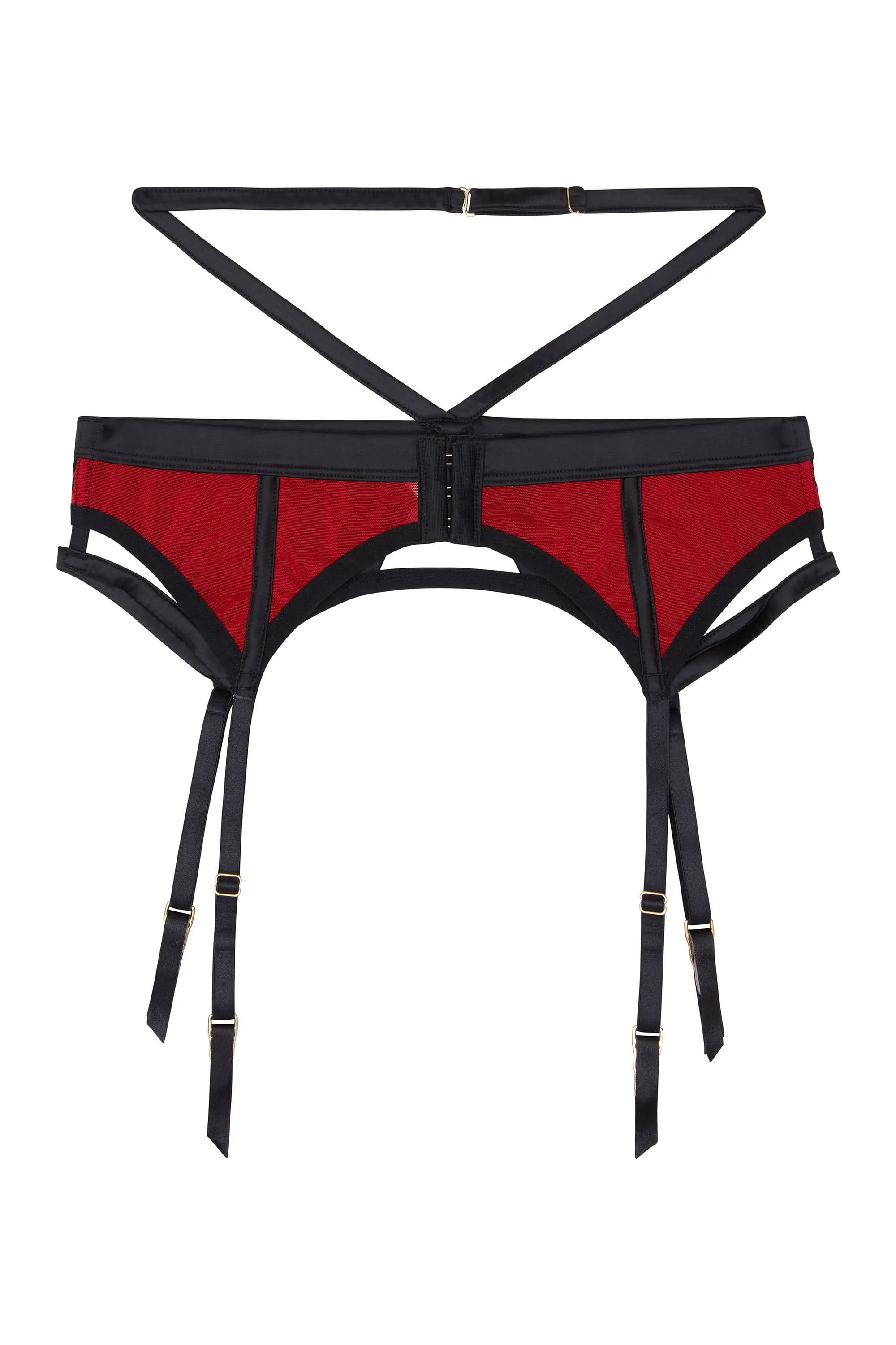 Playful Promises Tasmin Ruby Lace Suspender Belt