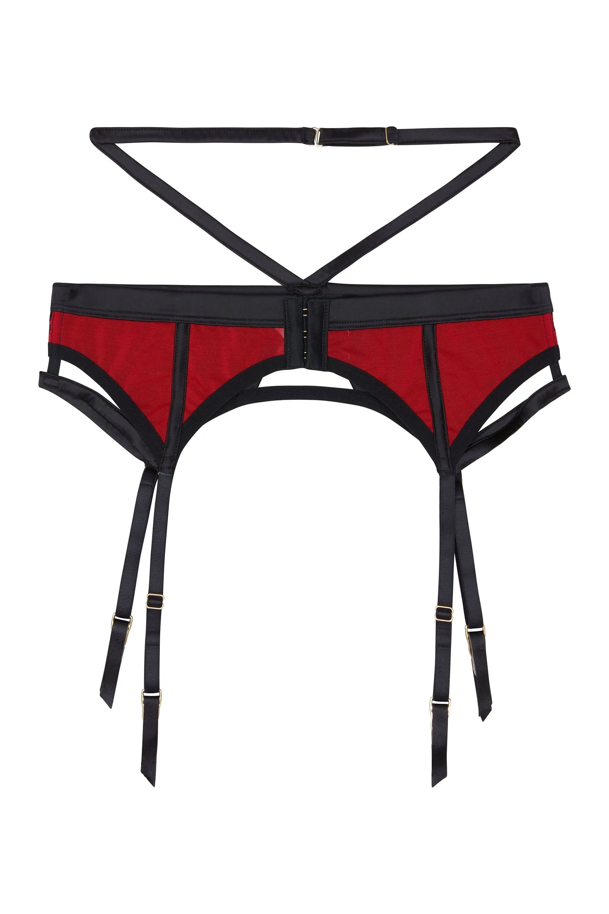 Playful Promises Tasmin Ruby Lace Suspender Belt