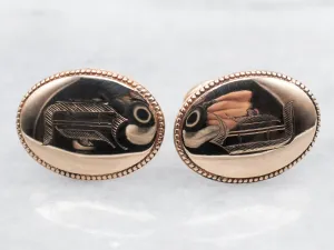 "D" Engraved Cufflinks