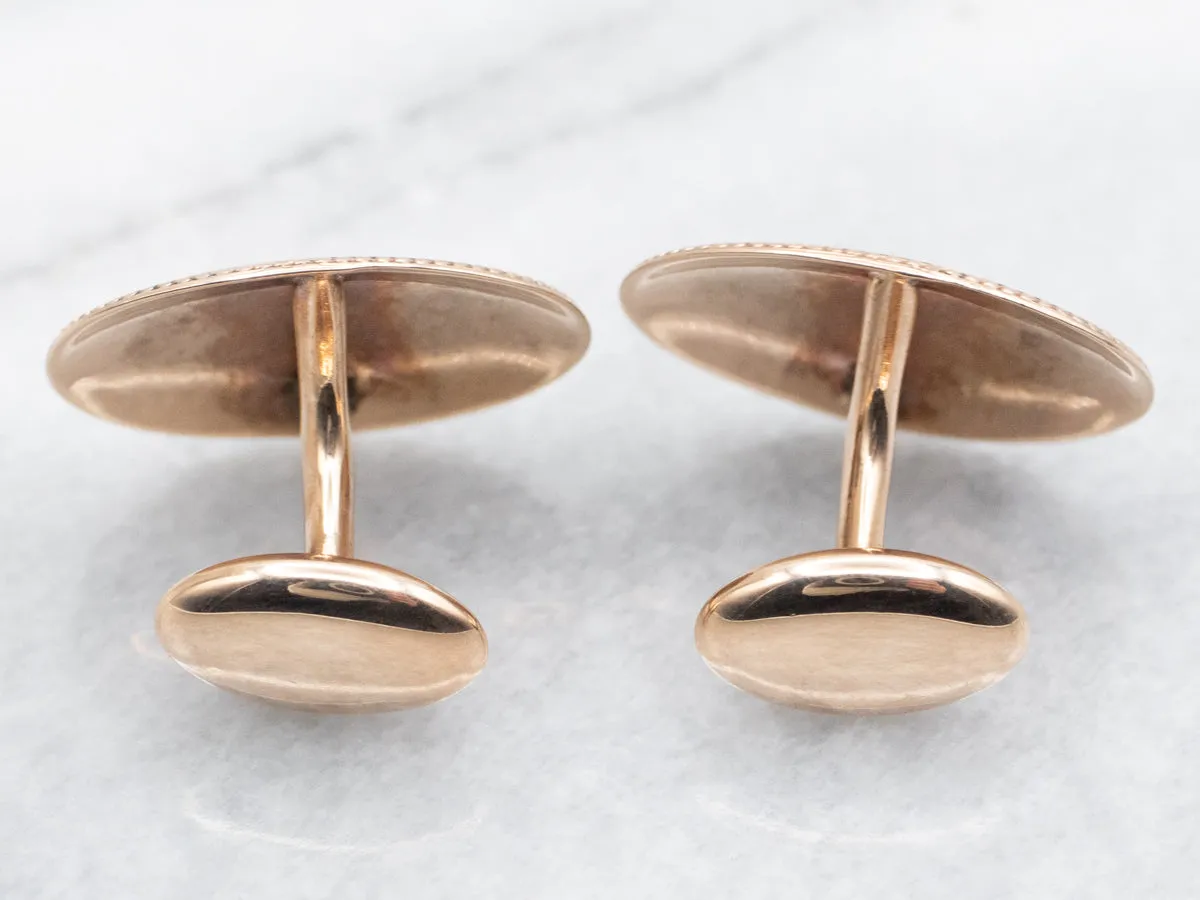 "D" Engraved Cufflinks