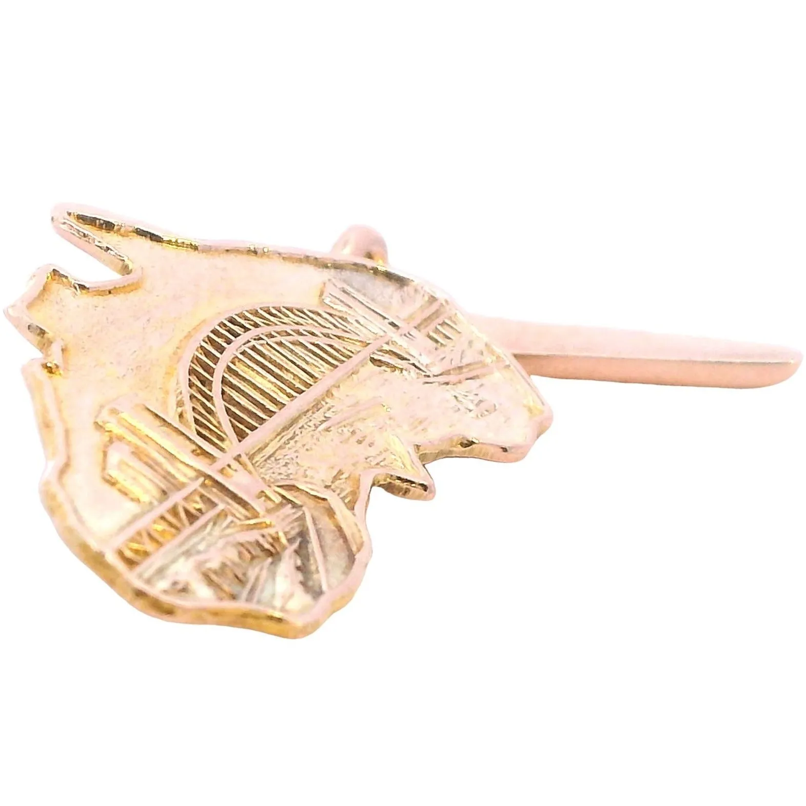 "Exquisite 9ct Yellow Gold Map of Australia and Boomerang Cufflinks"
