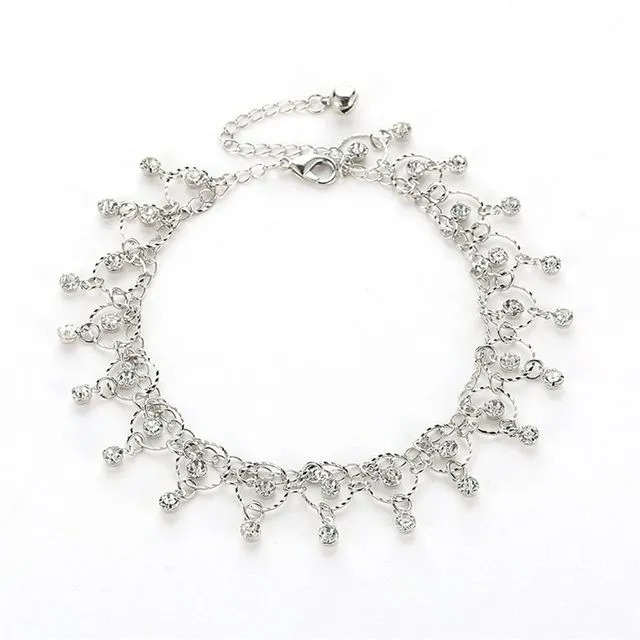 Retro Ethnic Style Beach Anklet Leisure Street Shooting Foot Chain