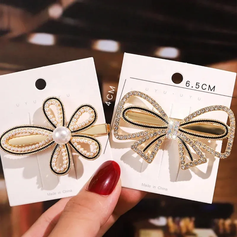 Rhinestone Hair clip fo kids girls (Pack of 1, Multicolor)